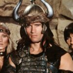 O ator Arnold Schwarzenegger durante o Arnold Sports Festival, onde anunciou o novo projeto de Conan.
