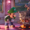 Pôster promocional do filme Super Mario Galaxy destacando o protagonista em ambiente espacial para análise de mercado.