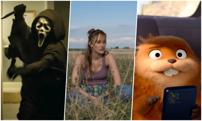 Personagens da animação Hoppers da Pixar em cena de aventura.