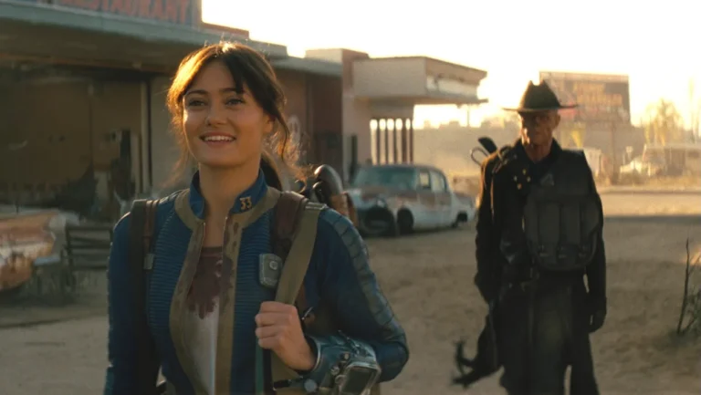 Cena da série Fallout exibida no Prime Video durante a segunda temporada