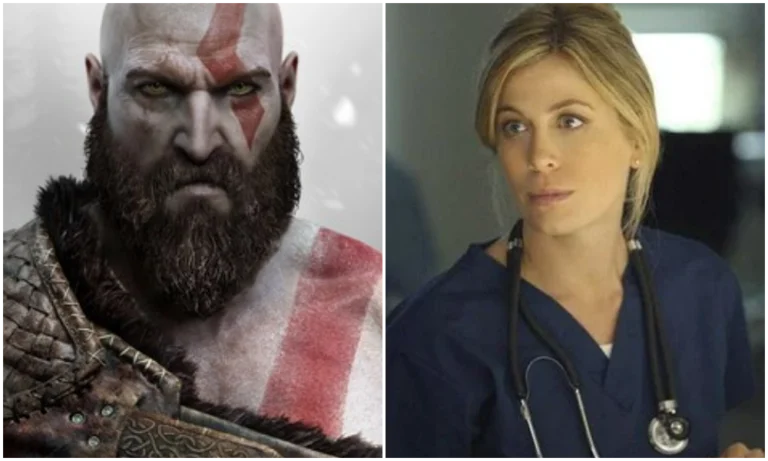 Sonya Walger como Freya em cenário mitológico