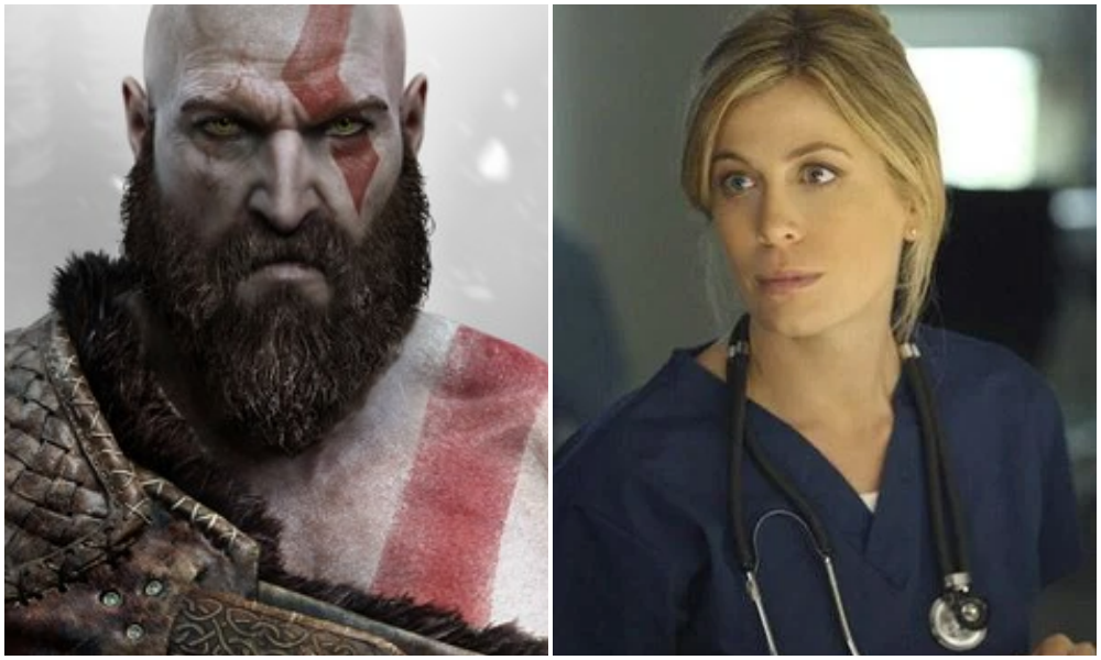 Sonya Walger como Freya em cenário mitológico