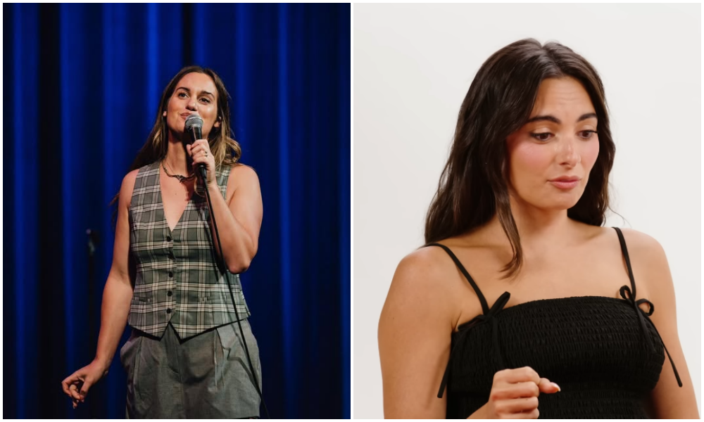 Hannah Berner e Paige DeSorbo em ensaio para a nova série de comédia da Netflix produzida por Amy Poehler