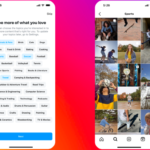 Aplicativo do Instagram em destaque com referência a políticas de classificação indicativa