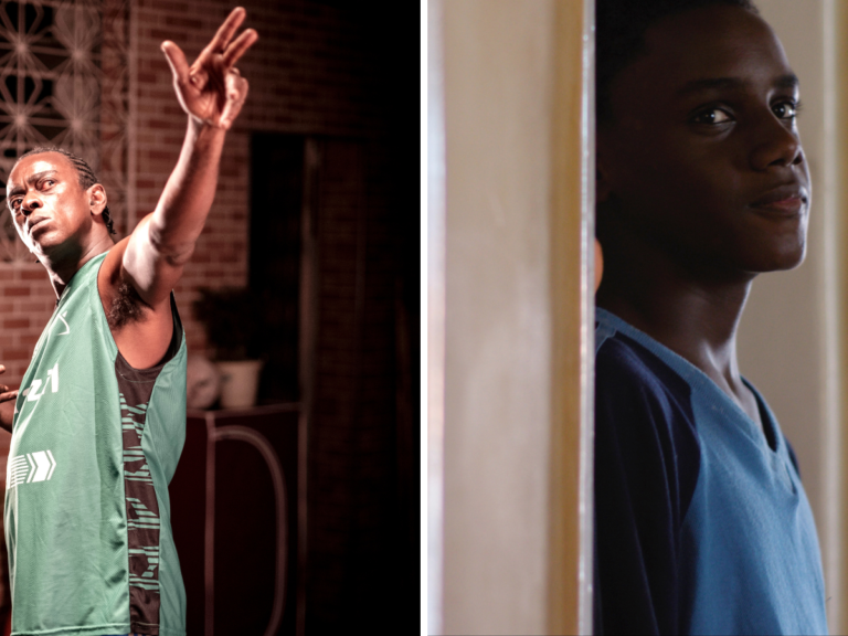 Seu Jorge e Arthur Ferreira em "Narciso"