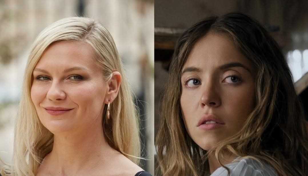 Kirsten Dunst em cena ao lado de Sydney Sweeney para O Segredo da Empregada