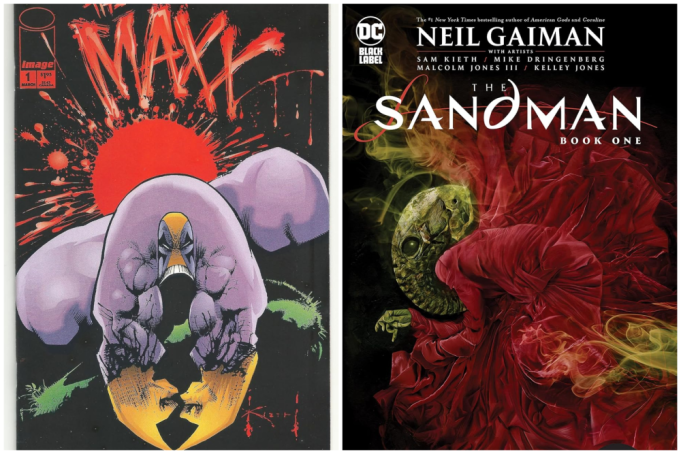 Sam Kieth desenvolve arte de The Maxx e ilustra primeiras edições de Sandman que definiram seu estilo autoral na indústria.