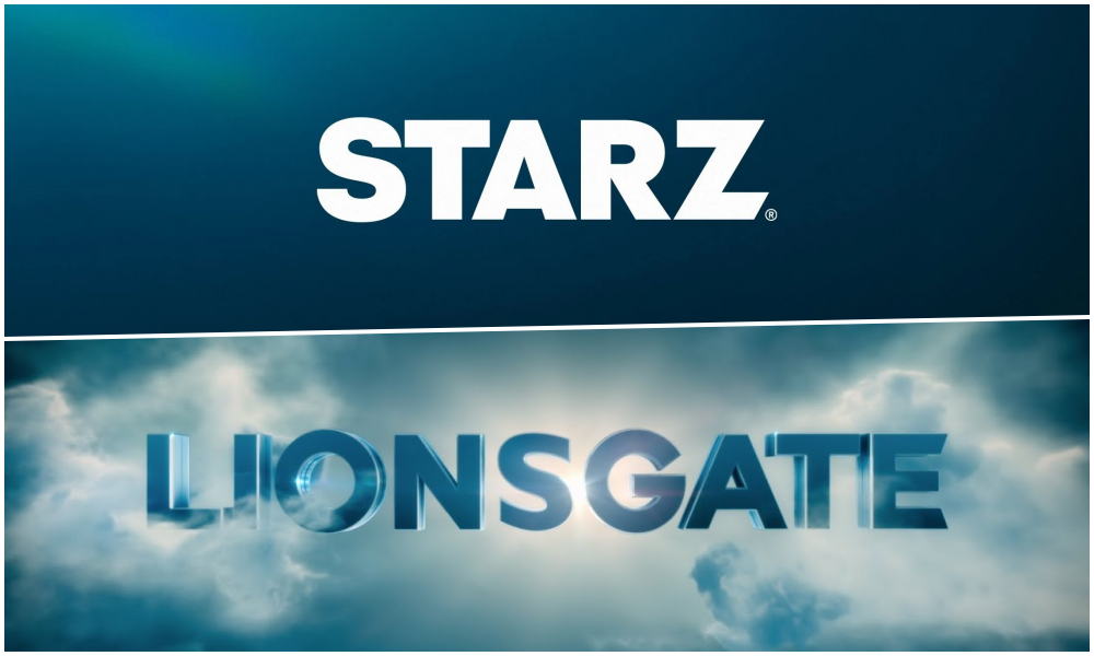 Logo da Starz e Lionsgate