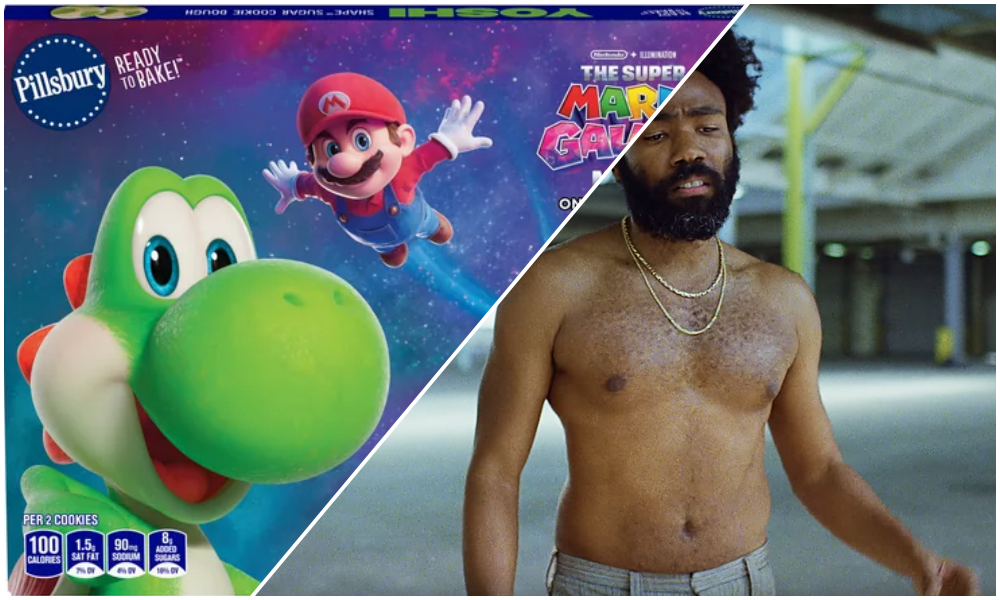 Yoshi em Super Mario Galaxy com dublagem de Donald Glover