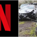 Imagem de arquivo policial do carro destruído no caso Mackenzie Shirilla em Ohio.