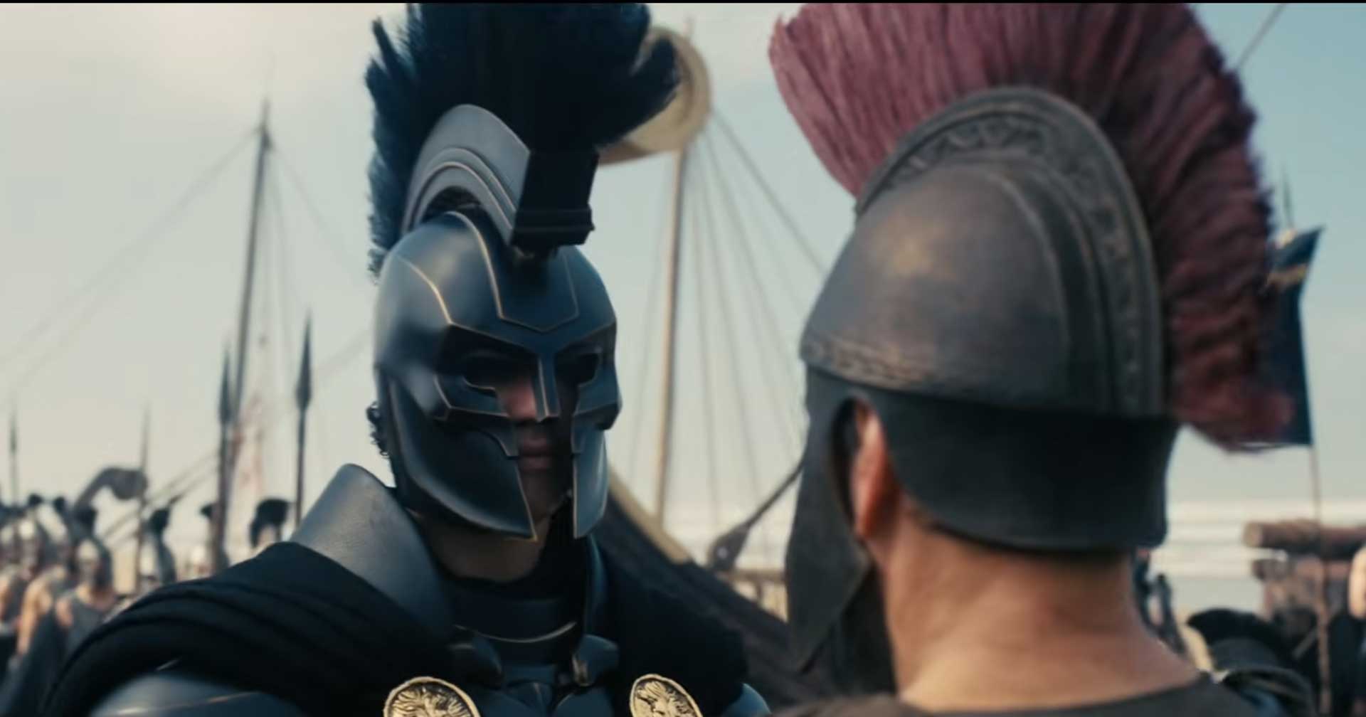 A Odisseia, Christopher Nolan Cena de A Odisseia mostra batalha em Troia e criatura gigante em trailer apresentado por Christopher Nolan