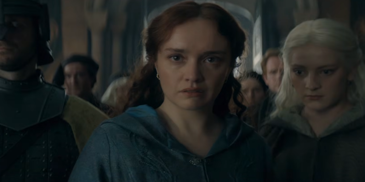 Imagem promocional da série A Casa do Dragão com logotipo da HBO e elementos visuais em estilo medieval