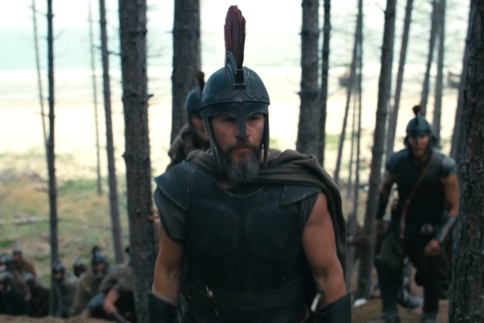 Imagem de set de filmagem de A Odisseia destacando Christopher Nolan em produção IMAX