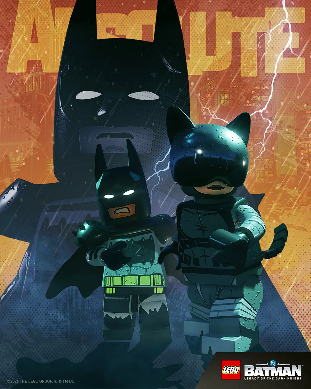 Pôster de LEGO Batman: Legado do Cavaleiro das Trevas - Batman Absoluto e Mulher-Gato Absoluta