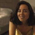 Aubrey Plaza em aparição pública após anúncio da gravidez do primeiro filho