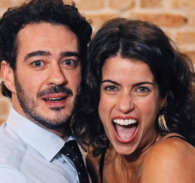 Maria Bopp e Marcos Veras em cena das filmagens de Calendário do Amor em São Paulo