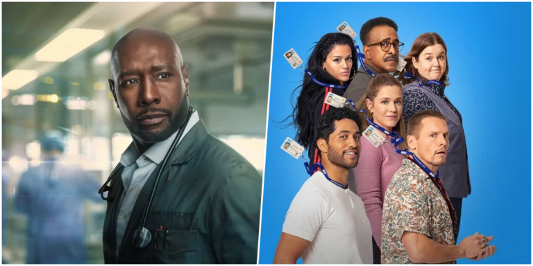 O ator Morris Chestnut caracterizado como o médico John Watson na série Watson da CBS.
