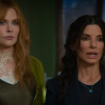 Cena do trailer de Da Magia à Sedução 2 com Sandra Bullock e Nicole Kidman em contexto sombrio