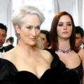 Meryl Streep como Miranda Priestly em O Diabo Veste Prada durante produção do filme de 2026