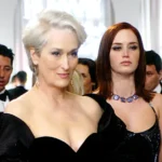 Meryl Streep como Miranda Priestly em O Diabo Veste Prada durante produção do filme de 2026