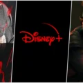 Imagem com “Demolidor: Renascido – 2ª Temporada” à esquerda, logotipo da Disney+ ao centro e “Star Wars: Maul – Lorde das Sombras” à direita, destacando estreias de maio de 2026