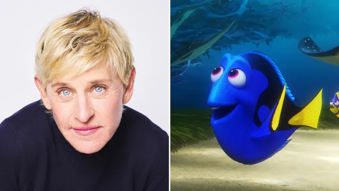 Ellen DeGeneres e Dory de 'Procurando Dory' (2016)