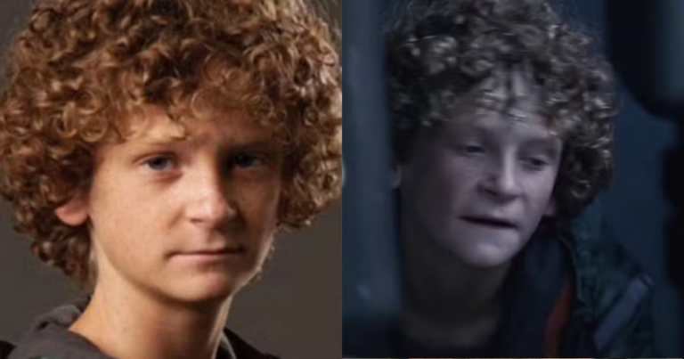 Retrato do ator Ethan Jamieson que interpretou um tributo no filme Jogos Vorazes.