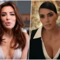 Eva Longoria e Kim Kardashian no set de The Fifth Wheel