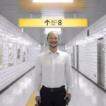 Cena do teaser de Exit 8, terror japonês ambientado em metrô infinito