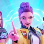 Cena de Guerreiras do K-Pop, sucesso da Netflix que terá novas ações e produtos ao longo do ano