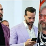 O apresentador Guy Fieri em um evento público, sorrindo e usando seus óculos característicos.