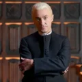 Tom Felton como Draco Malfoy adulto em cena da peça Harry Potter e a Criança Amaldiçoada na Broadway