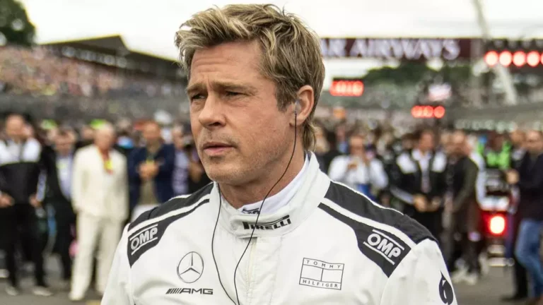 Brad Pitt e um cão em cena de sobrevivência no filme Heart of the Beast