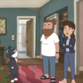 Cena da série Kevin com personagem animado e estilo visual da produção do Prime Video