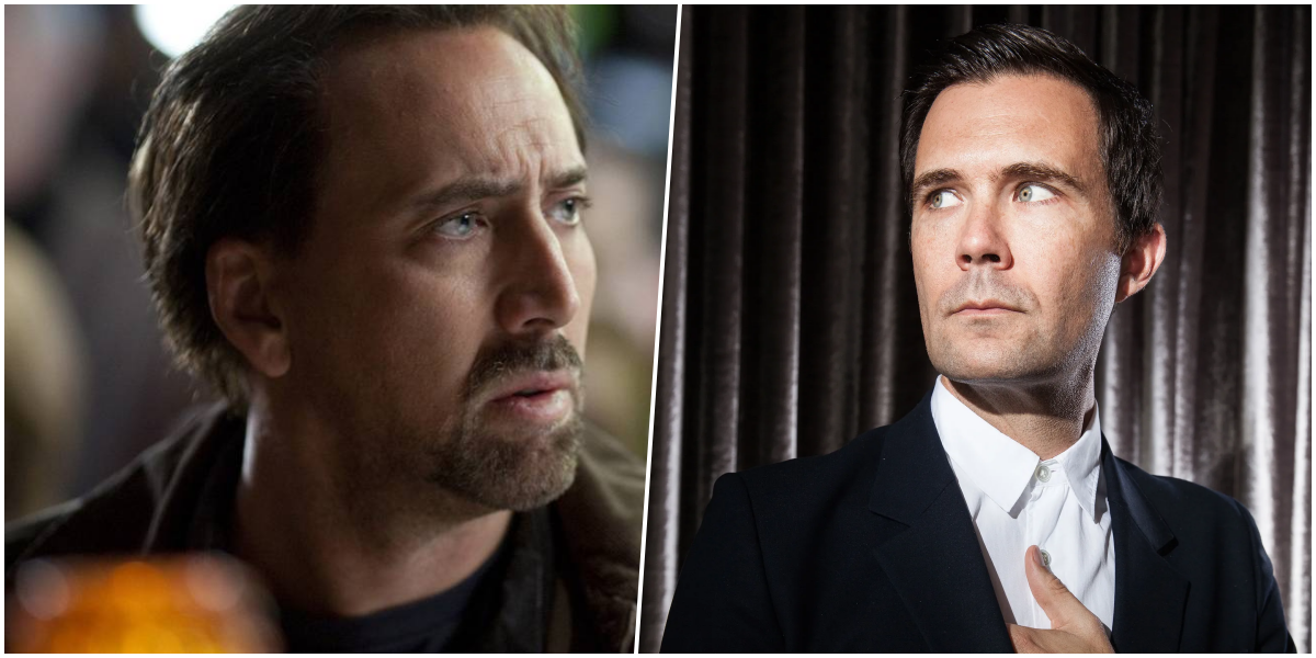 O ator Nicolas Cage em uma performance sombria e misteriosa no universo de Longlegs.