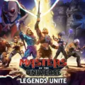 Personagens de Masters of the Universe em arte do jogo Legends Unite com He-Man em destaque