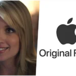 Megan Park em evento promovendo novo projeto com a Apple Original Films