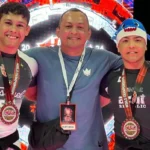 Melqui Galvão em contexto esportivo como treinador de jiu-jitsu antes de investigação policial