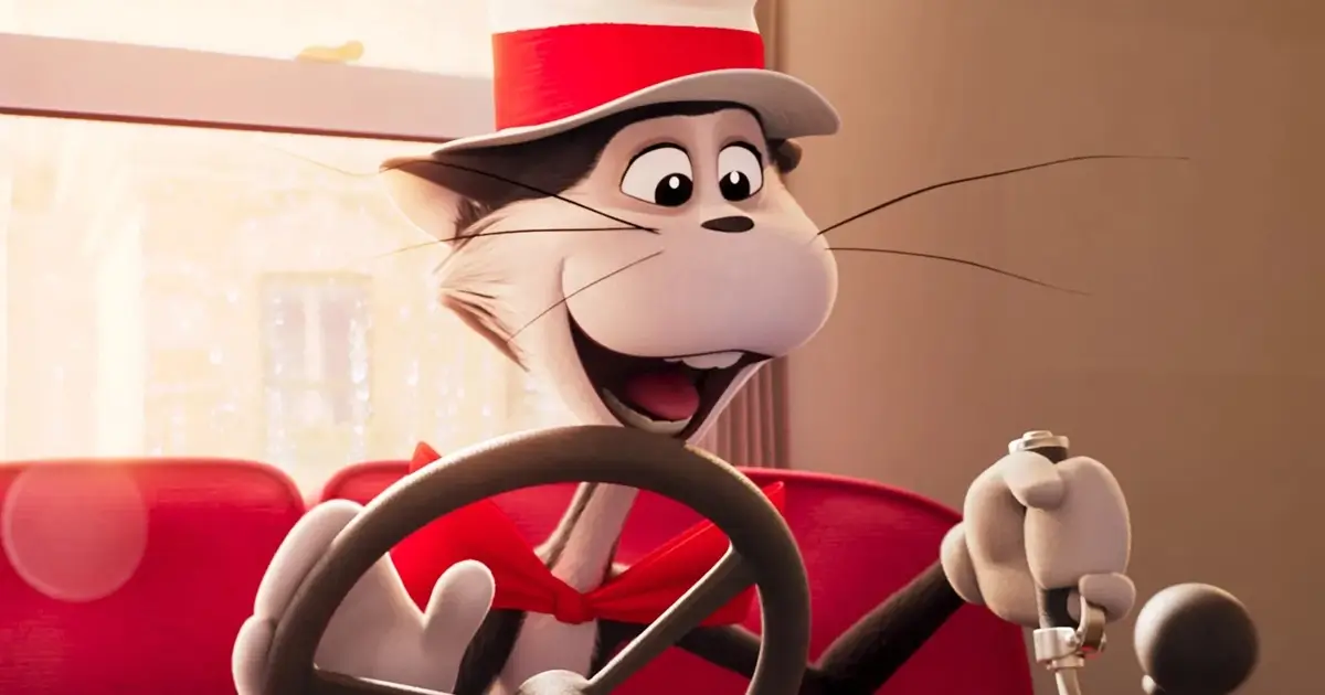 o-gatola-da-cartola-trailer-cinemacon Ilustração estilizada do Gatola da Cartola em um cenário colorido e fantástico.