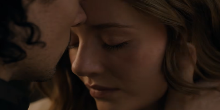 Cena épica de Outlander: Blood of My Blood destacando os protagonistas da nova temporada