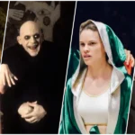 Cena com imagens de quatro filmes disponíveis na Paramount+: A Rede Social, A Família Addams 2, Menina de Ouro e Avião!