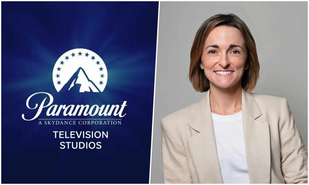 Allie McLarty em evento corporativo após ser nomeada pela Paramount Studios