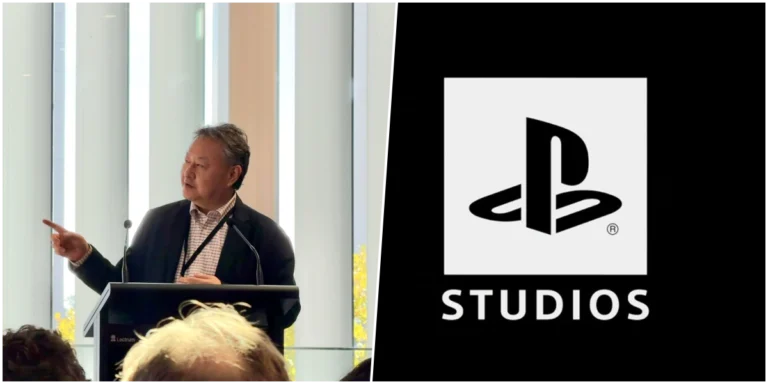 Shuhei Yoshida durante palestra em evento sobre jogos independentes