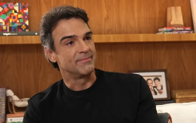 Tadeu Schmidt se emocionou ao falar da morte de Oscar no Fantástico deste domingo (19)