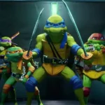 As quatro Tartarugas Ninja em cena da animação Caos Mutante 2