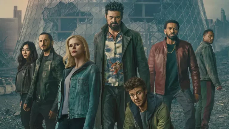 Cena de A-Train morto no primeiro episódio da 5ª temporada de The Boys, mostrando impacto na trama e demais personagens