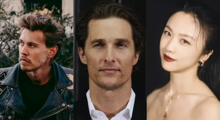 Elenco principal reunido para o faroeste The Brigands of Rattlecreek