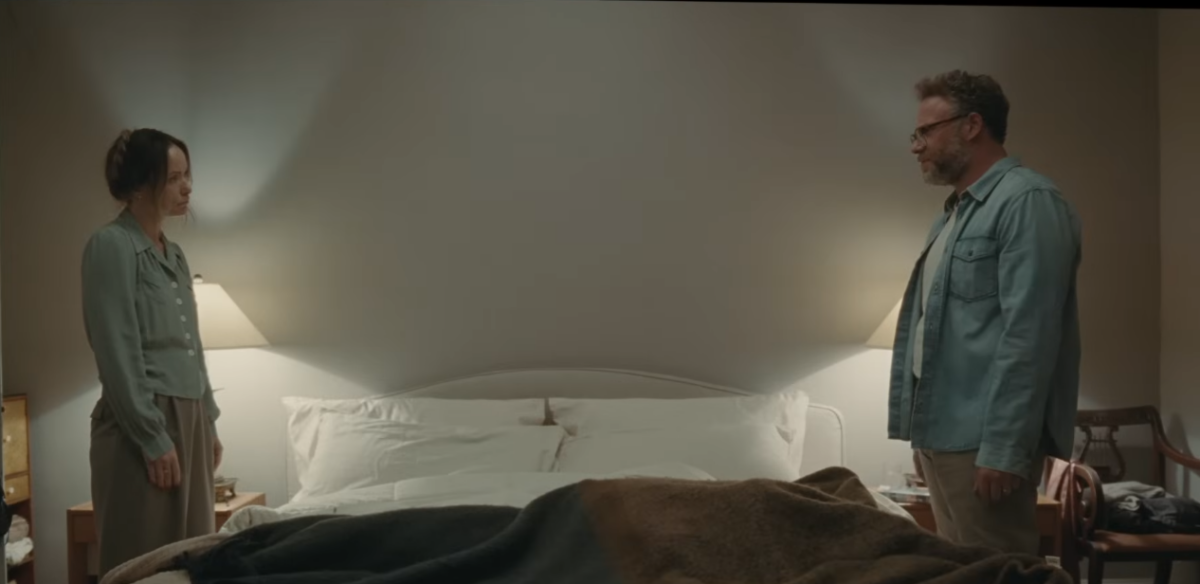 The Invite, trailer oficial, mostra Olivia Wilde e Seth Rogen em cena de jantar e conflito