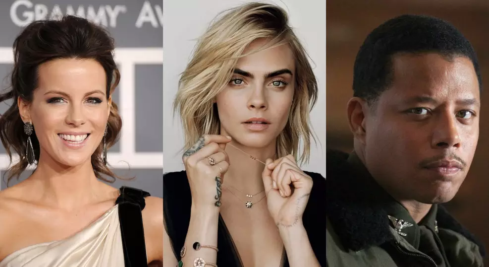 Atores Kate Beckinsale e Emile Hirsch em evento de cinema