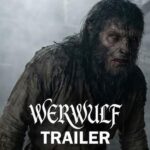 Werwulf mostra Aaron Taylor-Johnson em cena sombria durante transformação em lobisomem em vila medieval